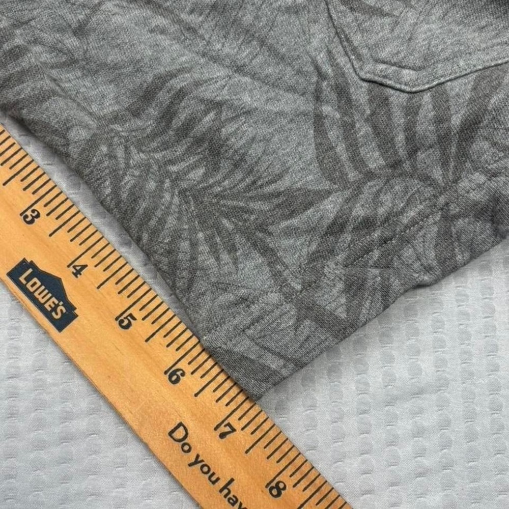 Johnnie-O Hangin' Out Shorts Mens Medium Gray Palm Print Drawstring Casual 0200 - Picture 5 of 5